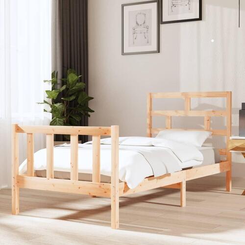 Sengeramme 90x190 cm massivt fyrretræ
