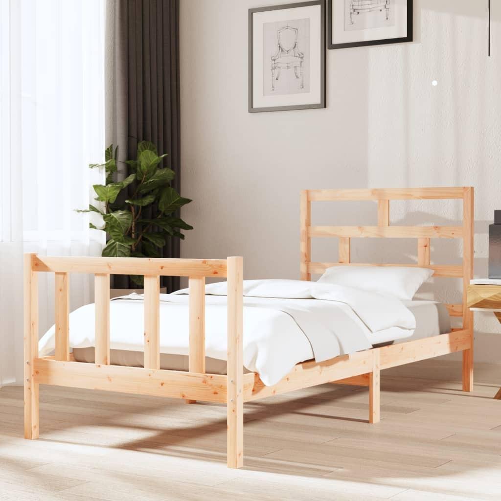 Sengeramme 90x190 cm massivt fyrretræ