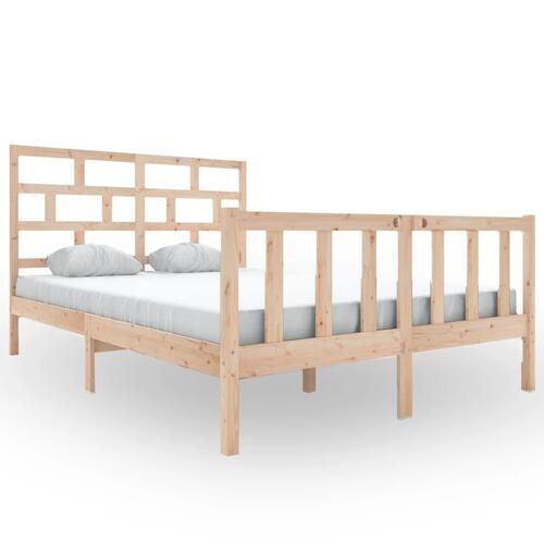 Sengeramme 160x200 cm massivt fyrretræ