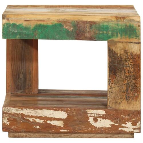 Sofabord 45x45x40 cm massivt genbrugstræ