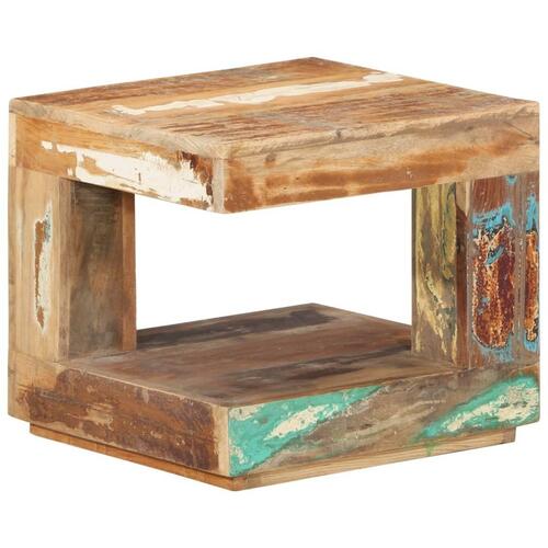 Sofabord 45x45x40 cm massivt genbrugstræ