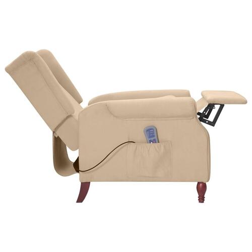 Massagestol mikrofiberstof gråbrun