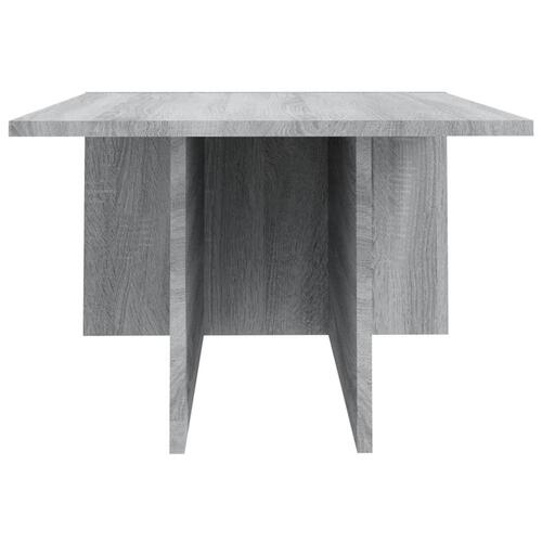 Sofabord 111,5x50x33 cm konstrueret træ grå sonoma-eg