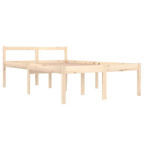 Sengeramme 120x190 cm dobbeltseng massivt fyrretræ