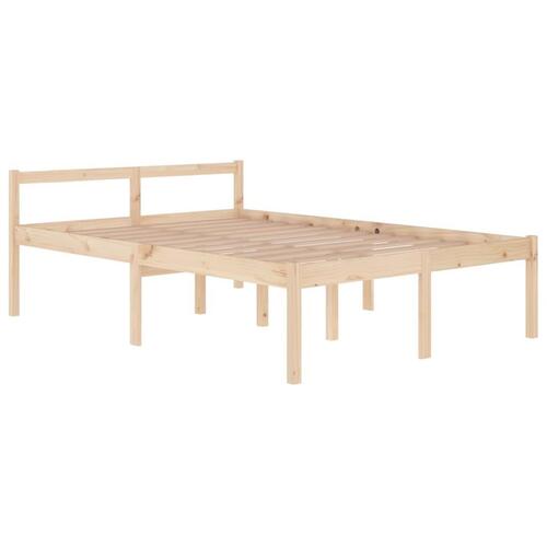 Seniorseng 140x200 cm massivt fyrretræ