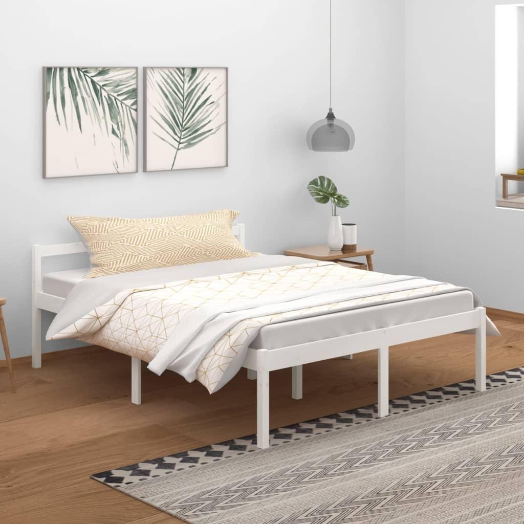Seniorseng 150x200 cm kingsize massivt fyrretræ