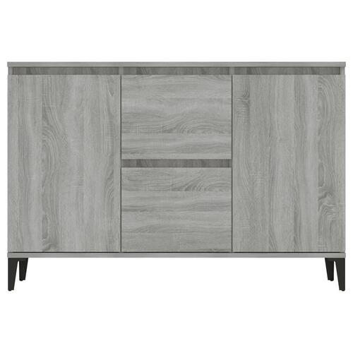 Skænk 104x35x70 cm konstrueret træ grå sonoma-eg