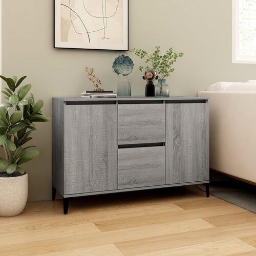 Skænk 104x35x70 cm konstrueret træ grå sonoma-eg