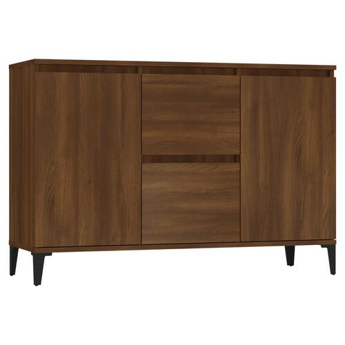 Skænk 104x35x70 cm konstrueret træ brun egetræsfarve