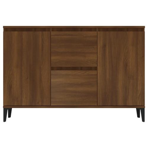 Skænk 104x35x70 cm konstrueret træ brun egetræsfarve