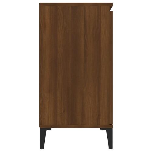 Skænk 104x35x70 cm konstrueret træ brun egetræsfarve