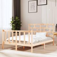 Sengeramme 135x190 cm massivt fyrretræ