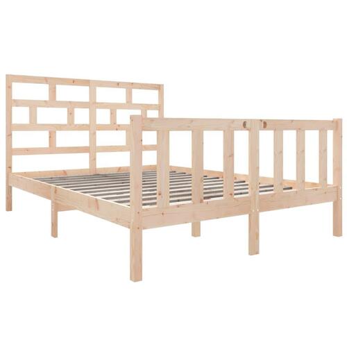 Sengeramme 135x190 cm massivt fyrretræ