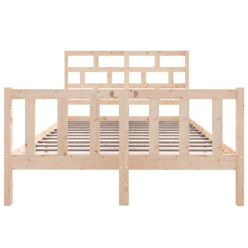 Sengeramme 135x190 cm massivt fyrretræ