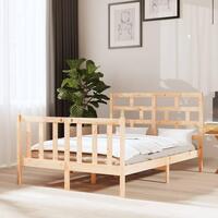 Sengeramme 140x190 cm massivt træ