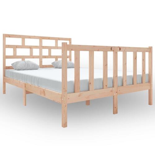 Sengeramme 140x190 cm massivt træ