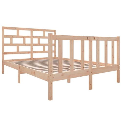 Sengeramme 140x190 cm massivt træ