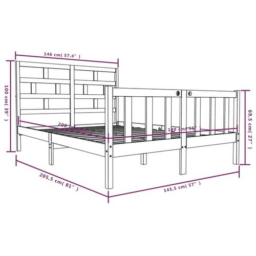 Sengeramme 140x200 cm massivt træ