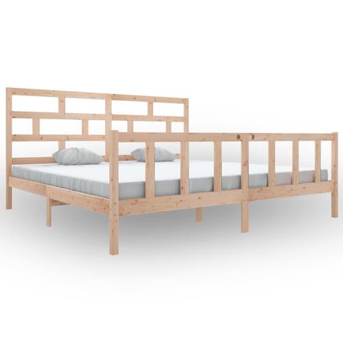 Sengeramme 180x200 cm massivt fyrretræ