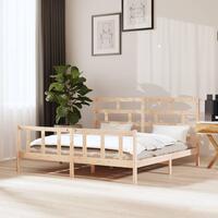 Sengeramme 200x200 cm massivt fyrretræ