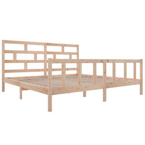 Sengeramme 200x200 cm massivt fyrretræ