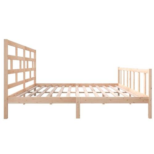 Sengeramme 200x200 cm massivt fyrretræ