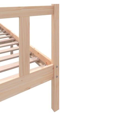 Sengeramme 200x200 cm massivt fyrretræ