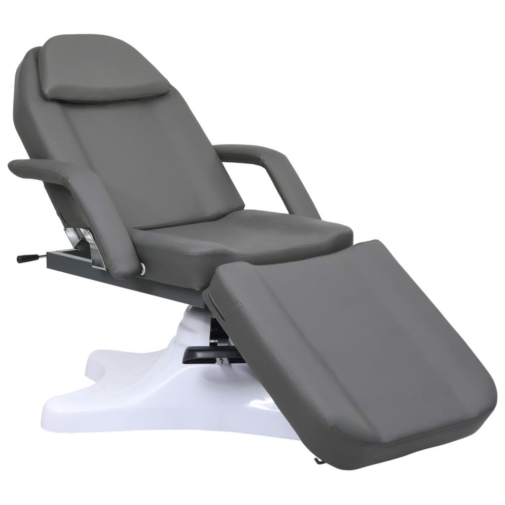 Massagebord 180x62x(86,5-118) cm grå billede