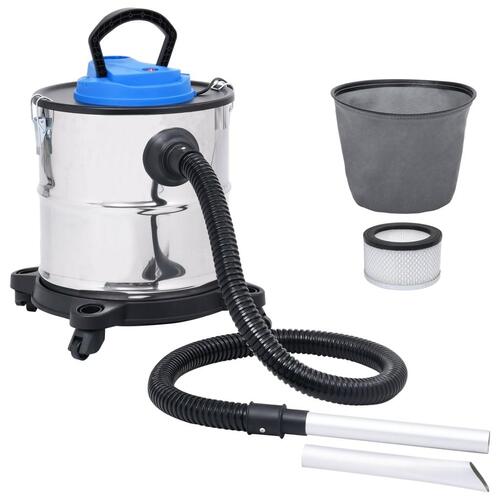 Askestøvsuger med HEPA-filter 1200 W 20 l rustfrit stål
