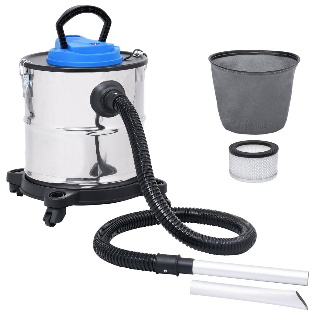 Askestøvsuger med HEPA-filter 1200 W 20 l rustfrit stål