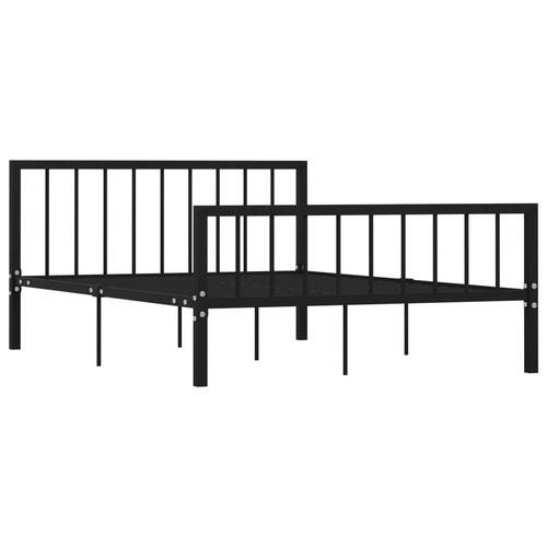 Sengestel 140x200 cm metal sort