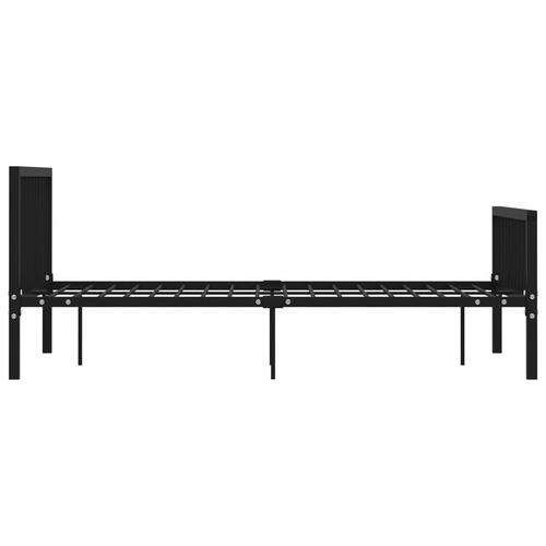 Sengestel 140x200 cm metal sort