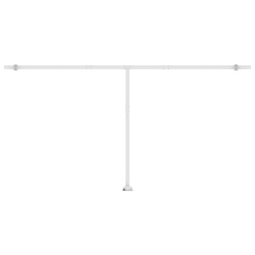 Markise m. LED + vindsensor 600x300 cm automatisk orange/brun