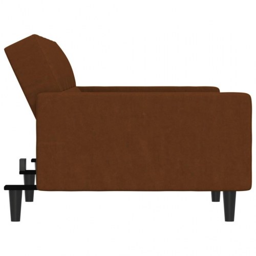 2-personers sovesofa mikrofiberstof brun