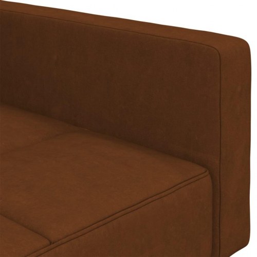 2-personers sovesofa mikrofiberstof brun