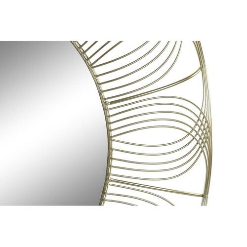 Vægspejl Gylden Metal (60 x 4 x 60 cm)