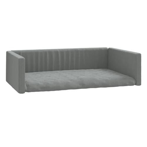 Hundepude til bagagerum 90x60 cm linnedlook lysegrå