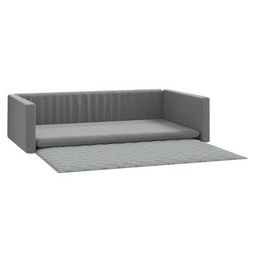 Hundepude til bagagerum 90x60 cm linnedlook lysegrå