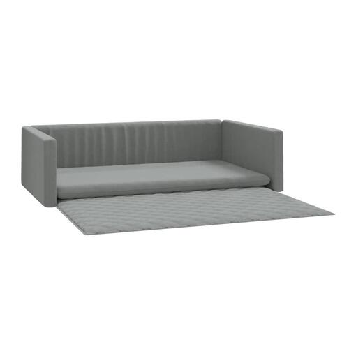 Hundepude til bagagerum 70x45 cm linnedlook lysegrå