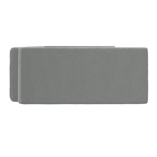 Hundepude til bagagerum 70x45 cm linnedlook lysegrå