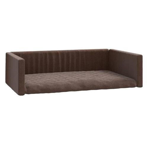 Hundepude til bagagerum 90x60 cm linnedlook brun