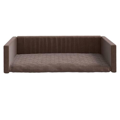 Hundepude til bagagerum 90x60 cm linnedlook brun