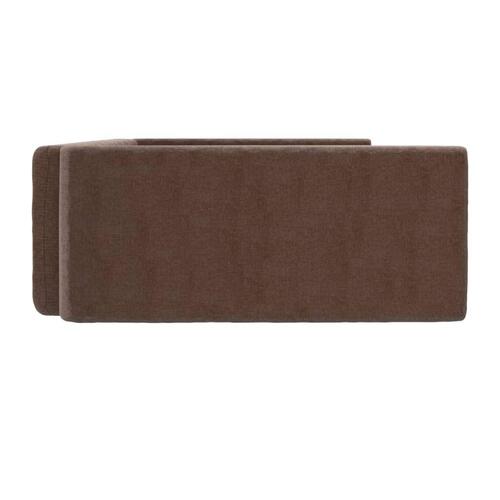 Hundepude til bagagerum 90x60 cm linnedlook brun