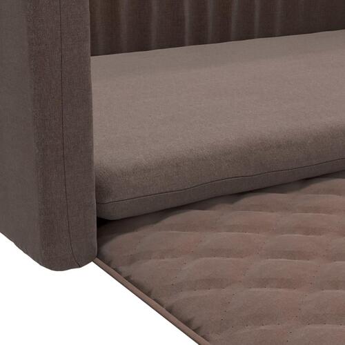 Hundepude til bagagerum 90x60 cm linnedlook brun