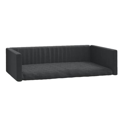Hundepude til bagagerum 90x60 cm linnedlook sort
