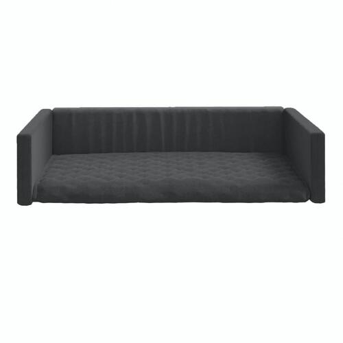 Hundepude til bagagerum 90x60 cm linnedlook sort