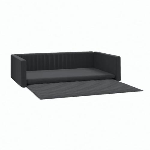 Hundepude til bagagerum 90x60 cm linnedlook sort