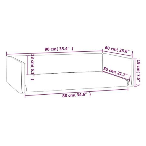 Hundepude til bagagerum 90x60 cm linnedlook sort