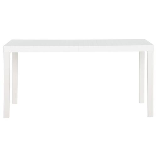 Havebord 150x90x72 cm PP hvid