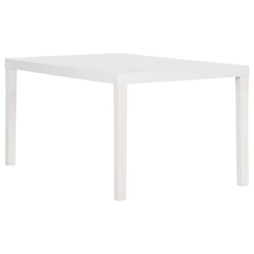 Havebord 150x90x72 cm PP hvid